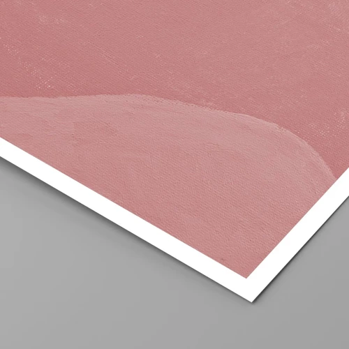Poster - Composizione organica in rosa - 100x70 cm