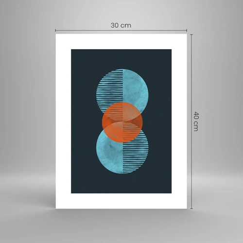 Poster - Composizione simmetrica - 30x40 cm