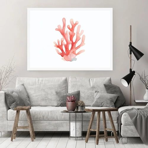 Poster - Corallo color corallo - 100x70 cm