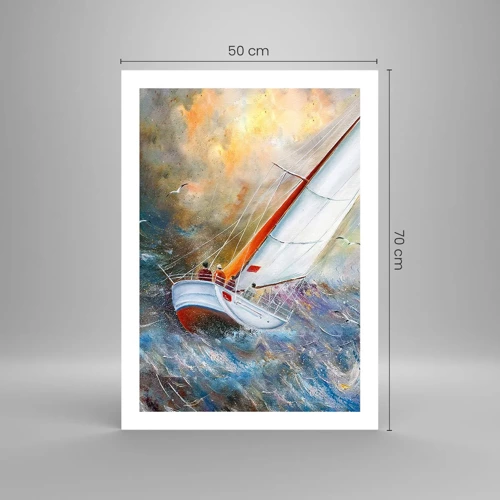 Poster - Correndo sulle onde - 50x70 cm