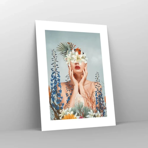 Poster - Donna - fiore - 30x40 cm