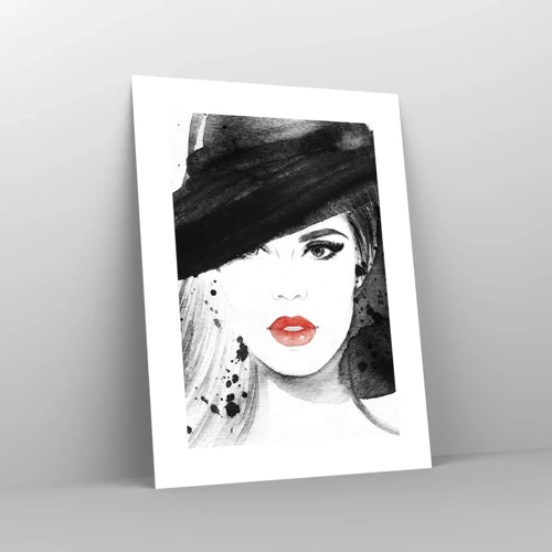 Poster - Donna in nero - 30x40 cm