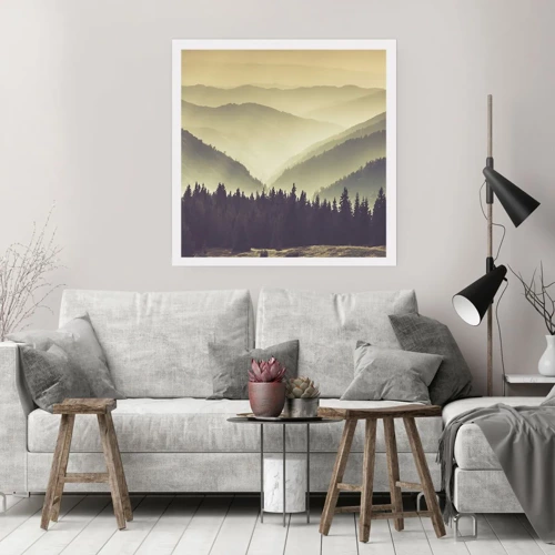 Poster - Dopo sette montagne… - 40x40 cm