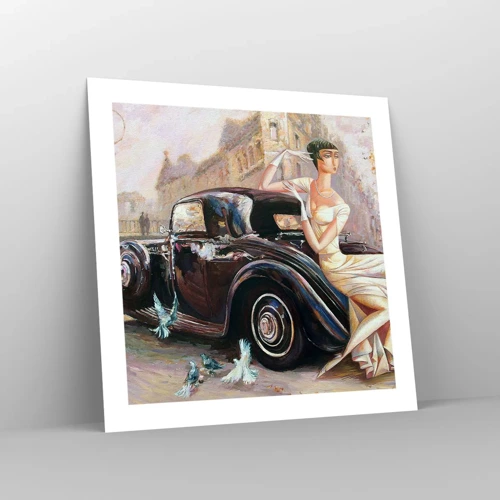 Poster - Eleganza in stile retro - 50x50 cm