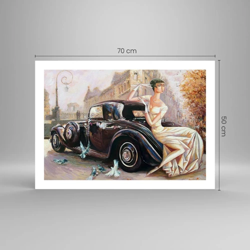 Poster - Eleganza in stile retro - 70x50 cm