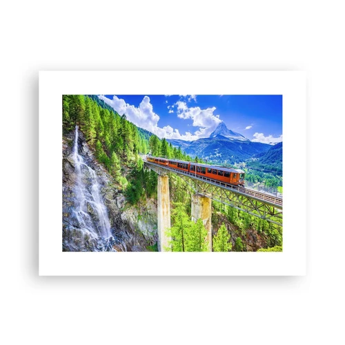 Poster - Ferrovia alpina - 40x30 cm