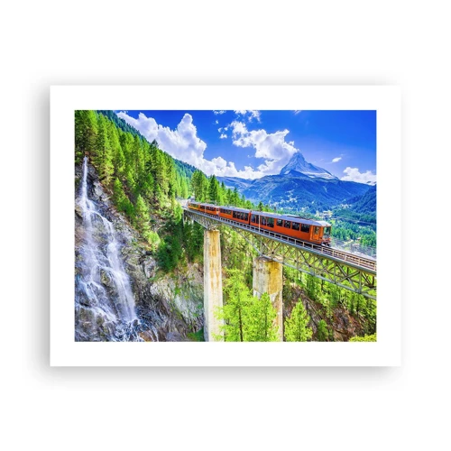 Poster - Ferrovia alpina - 50x40 cm