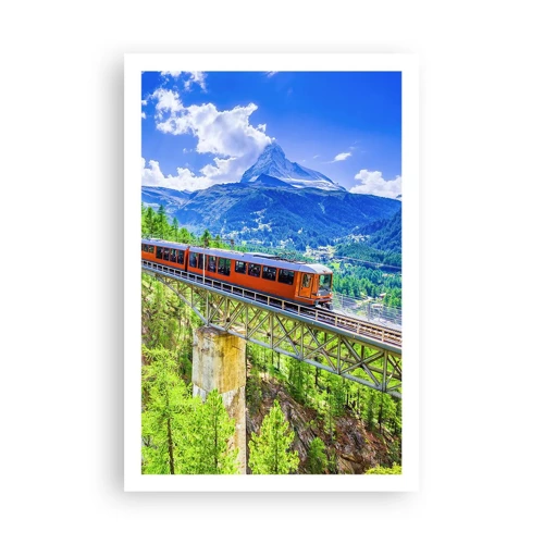 Poster - Ferrovia alpina - 61x91 cm