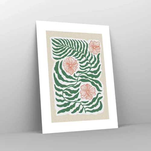 Poster - Fioritura nel verde - 30x40 cm