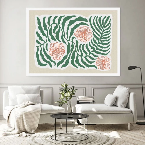 Poster - Fioritura nel verde - 40x30 cm