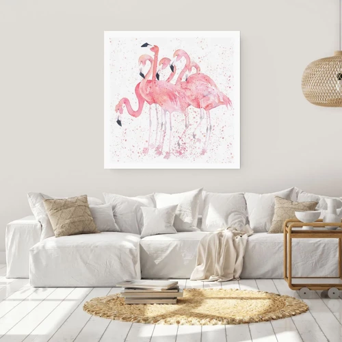 Poster - Gruppo in rosa - 40x40 cm