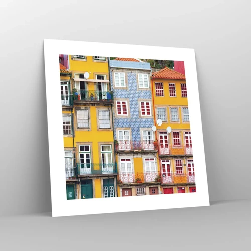Poster - I colori della città vecchia - 40x40 cm