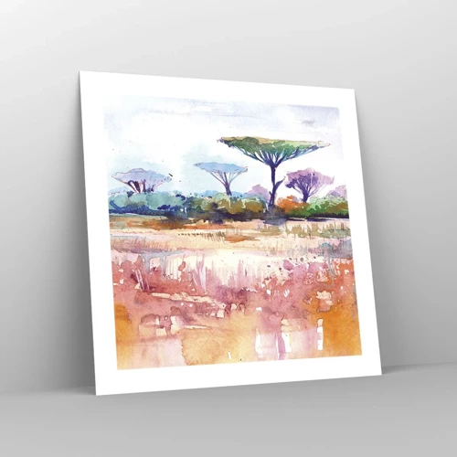 Poster - I colori della savana - 50x50 cm