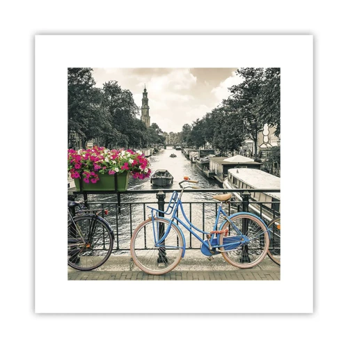 Poster - I colori delle strade di Amsterdam - 30x30 cm