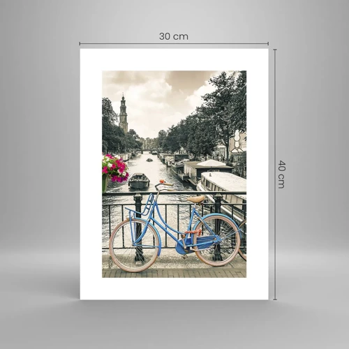 Poster - I colori delle strade di Amsterdam - 30x40 cm