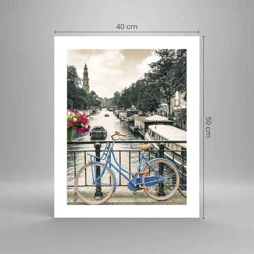 Poster - I colori delle strade di Amsterdam - 40x50 cm