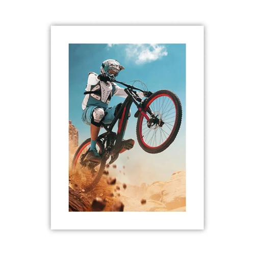 Poster - Il demone della follia ciclistica - 30x40 cm