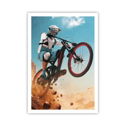 Poster - Il demone della follia ciclistica - 70x100 cm