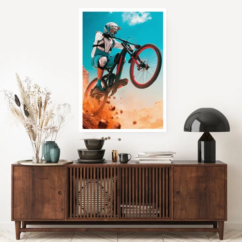 Poster - Il demone della follia ciclistica - 70x100 cm