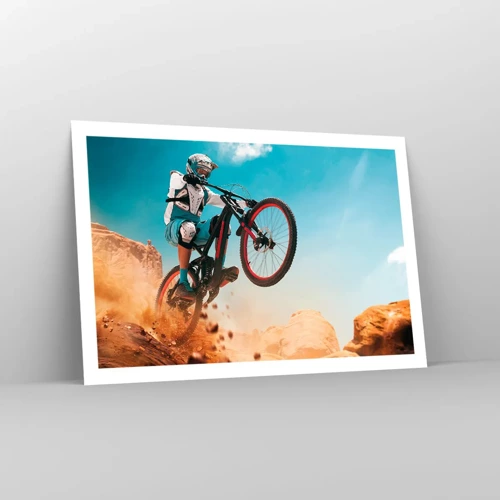 Poster - Il demone della follia ciclistica - 91x61 cm
