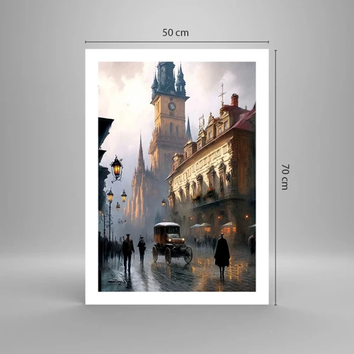 Poster - Il fascino delle sere di Praga - 50x70 cm