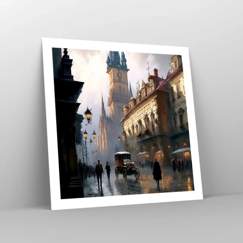 Poster - Il fascino delle sere di Praga - 60x60 cm