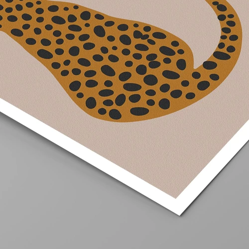 Poster - Il leopardo è un motivo di moda - 40x40 cm