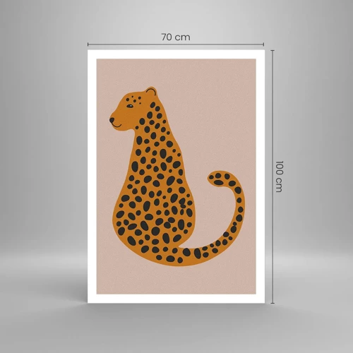 Poster - Il leopardo è un motivo di moda - 70x100 cm