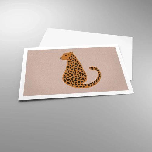 Poster - Il leopardo è un motivo di moda - 91x61 cm