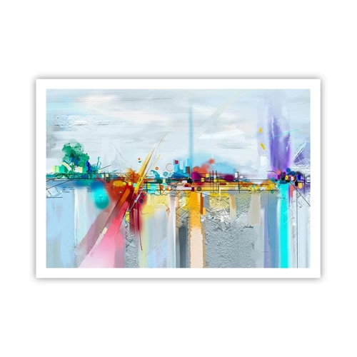 Poster - Il ponte della gioia sul fiume della vita - 100x70 cm