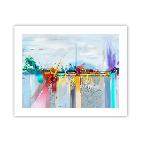Poster - Il ponte della gioia sul fiume della vita - 50x40 cm