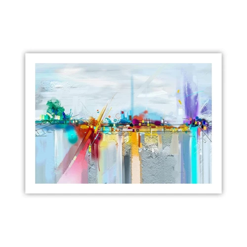 Poster - Il ponte della gioia sul fiume della vita - 70x50 cm