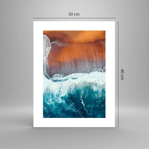 Poster - Il tocco dell'oceano - 30x40 cm