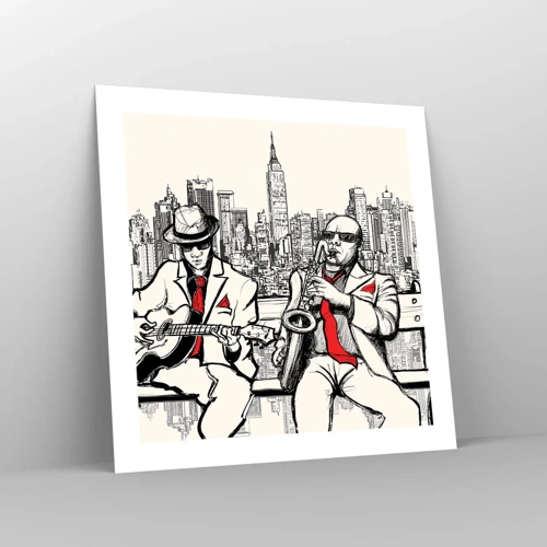 Poster - Improvvisare a New York - 50x50 cm