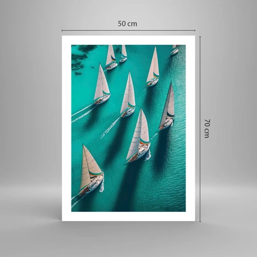 Poster - In gara con il vento - 50x70 cm