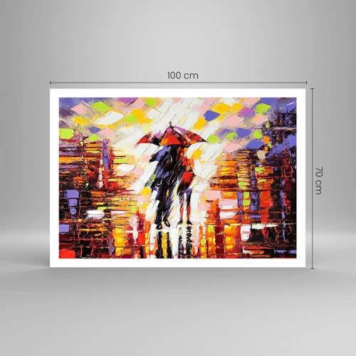 Poster - Insieme nella notte e nella pioggia - 100x70 cm