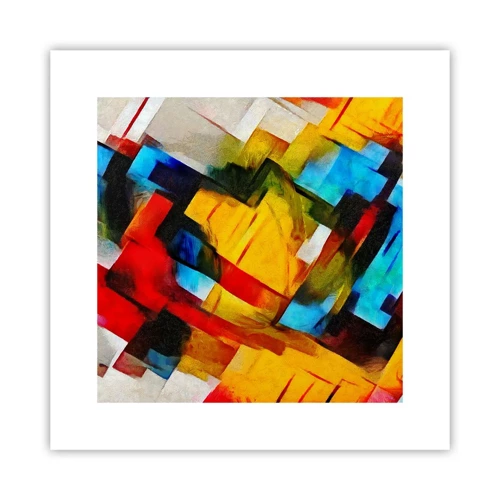Poster - Intreccio multicolore - 30x30 cm