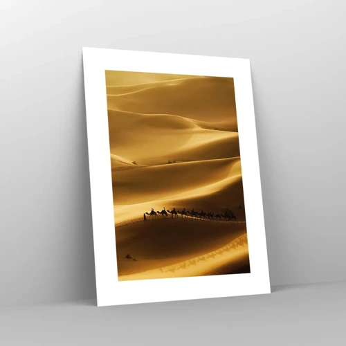 Poster - La carovana sulle onde del deserto - 30x40 cm