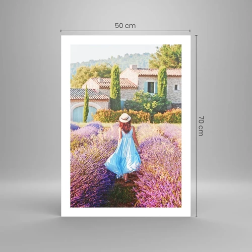 Poster - La ragazza nella lavanda - 50x70 cm
