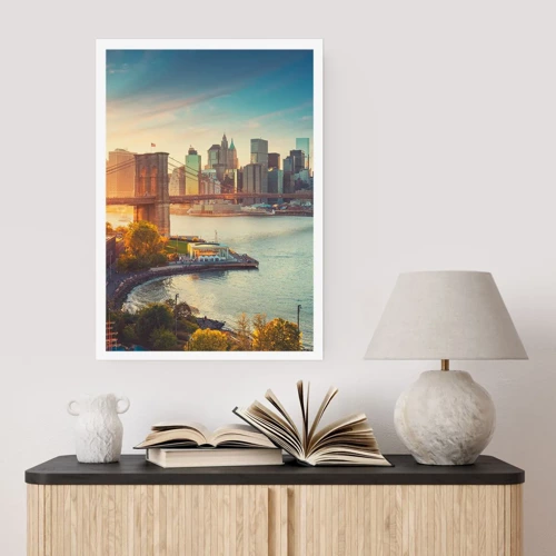 Poster - L'alba nella grande città - 50x70 cm