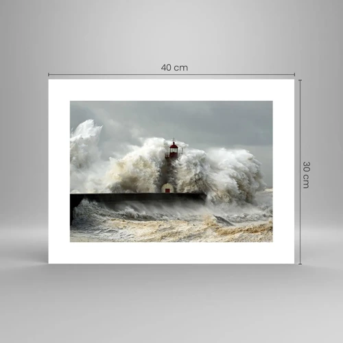 Poster - L'ira dell'oceano - 40x30 cm