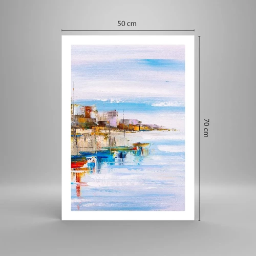 Poster - Molo cittadino multicolore - 50x70 cm