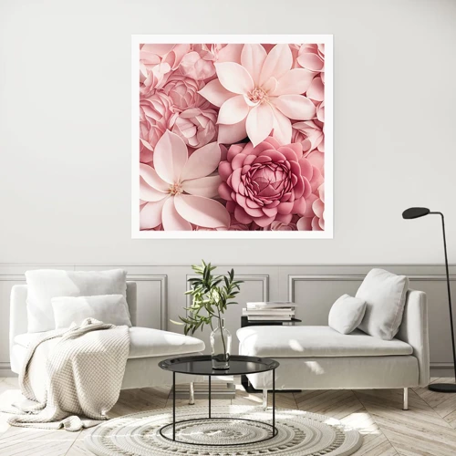 Poster - Nei petali di rosa - 60x60 cm