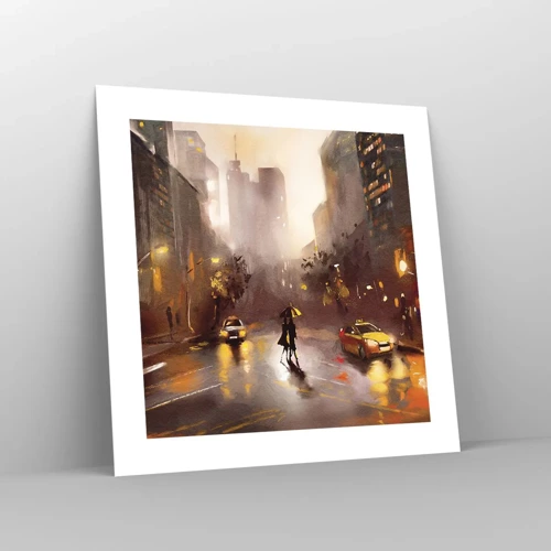 Poster - Nelle luci di New York - 40x40 cm