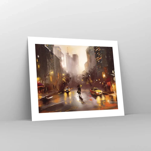 Poster - Nelle luci di New York - 50x40 cm