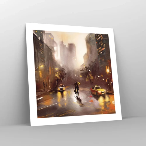 Poster - Nelle luci di New York - 50x50 cm