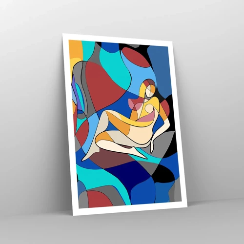 Poster - Nudo cubista - 70x100 cm