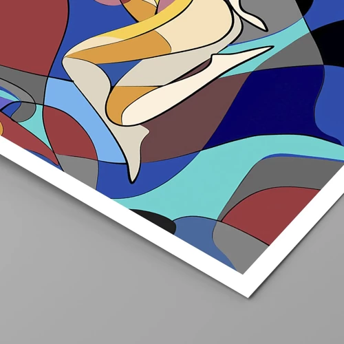 Poster - Nudo cubista - 70x100 cm