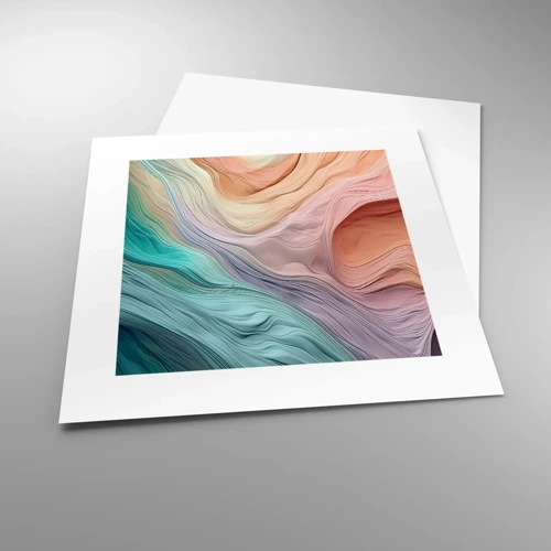 Poster - Onda arcobaleno - 30x30 cm