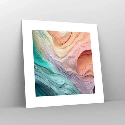 Poster - Onda arcobaleno - 30x30 cm